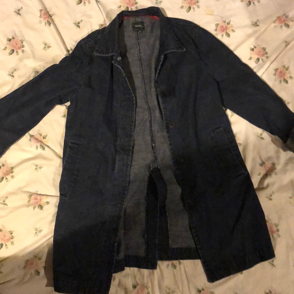 Long denim jacket